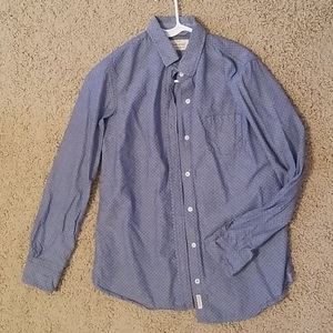 White Poka-dot Button Down Shirt